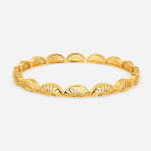 Radiant Rays Gold Bangles