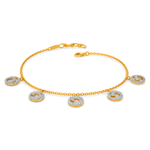 White Wave Diamond Bracelets