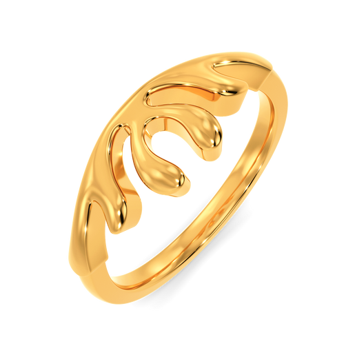 Aquacentric Gold Rings