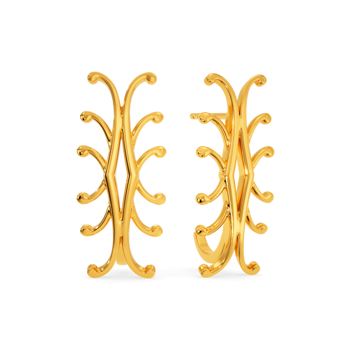 Mystery Waters Gold Earrings