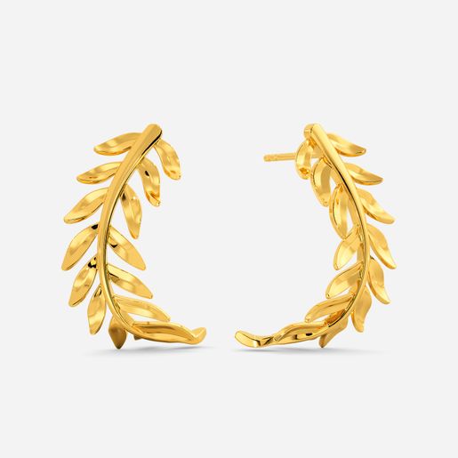 O-live Gold Earrings