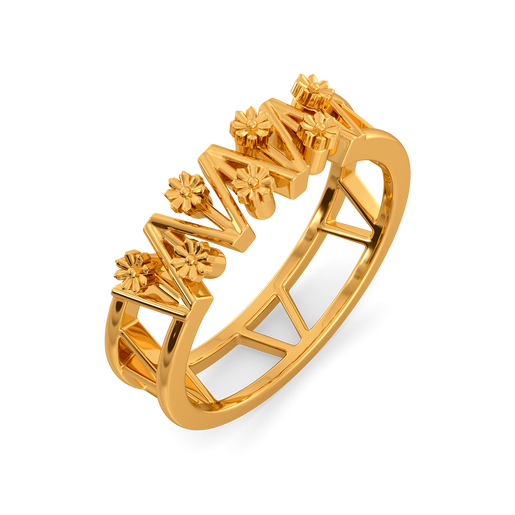 9KT Lace Reimagined Gold Finger Ring | Melorra