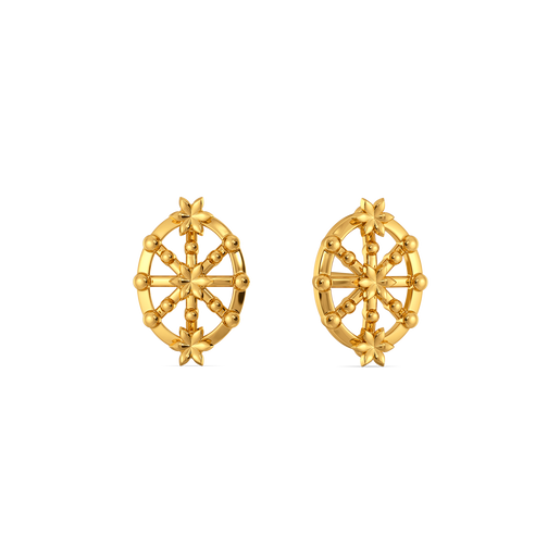Lovely Lace Gold Earrings
