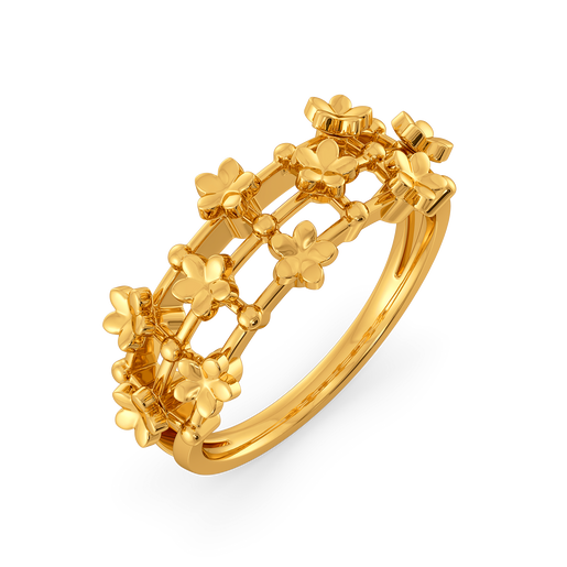 Bloom Lace Gold Rings