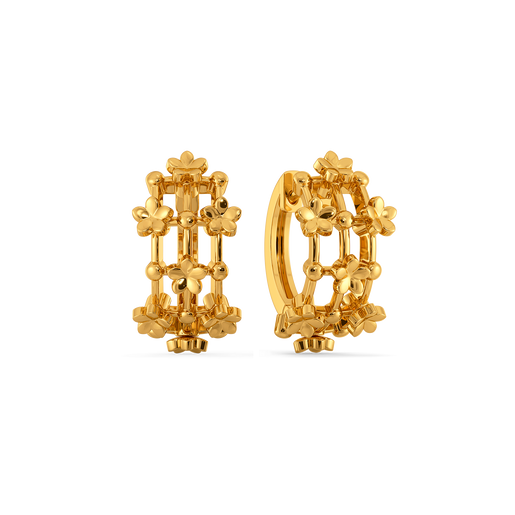 Bloom Lace Gold Earrings