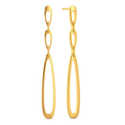 Loop de Loop Gold Earrings