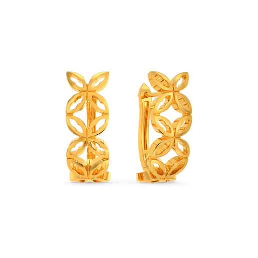 Perfect Cut Gold Earrings