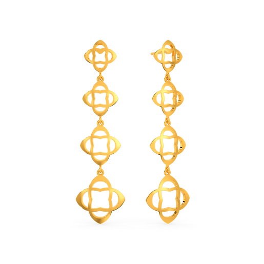 Take On The Cut Out Gold Earrings