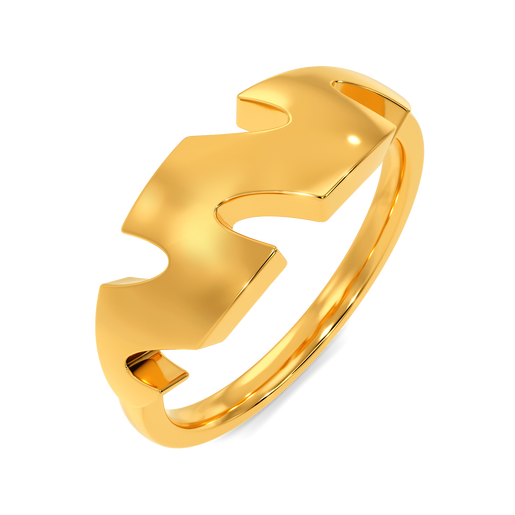 Slit Queued  Gold Rings