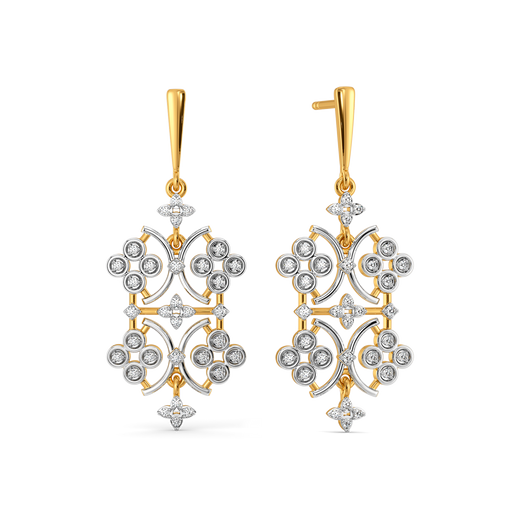 Lace Core Diamond Earrings