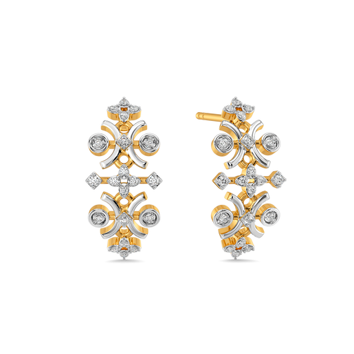 Lace Core Diamond Earrings