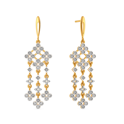 Summer Boudoir Lace Diamond Earrings