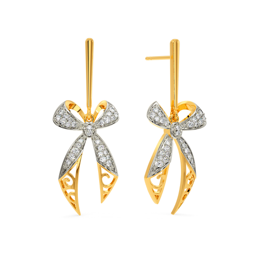 Bow Love Diamond Earrings