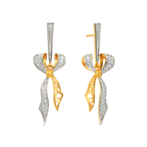 Bow Down Diamond Earrings