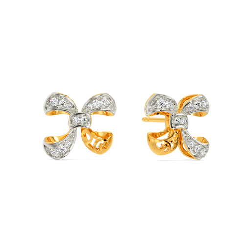 Bow Down Diamond Earrings