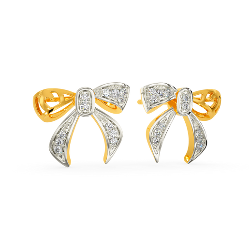 Bow Defined Diamond Earrings