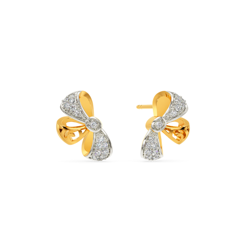 Bowing Diamond Earrings