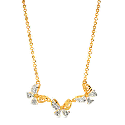 Bow Talk Diamond Necklaces