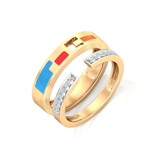 Pixel maze Diamond Rings
