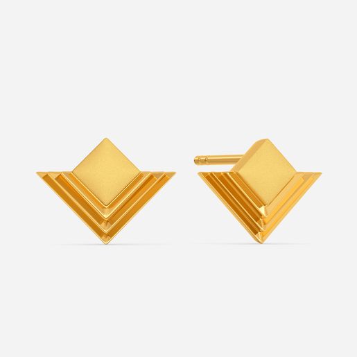 Riva Diva Gold Stud Earring
