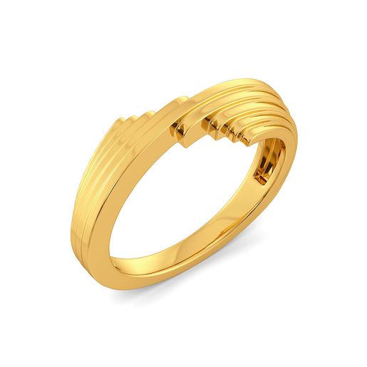 A Pleat Treat Gold Rings