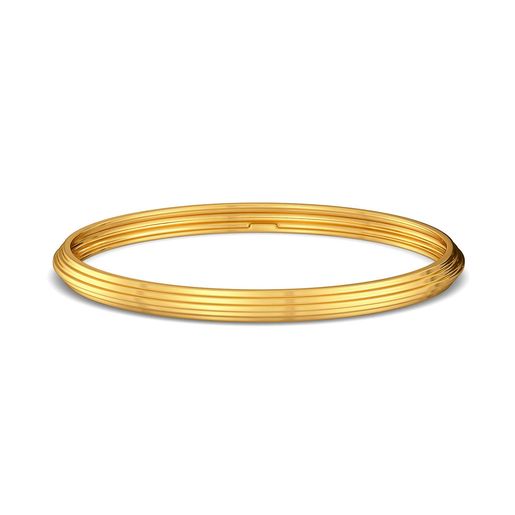 A Pleat Treat Gold Bangles