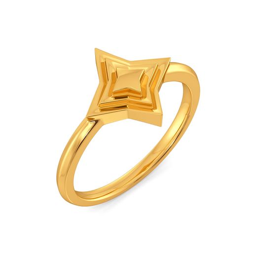 Ridges N Rims Gold Rings