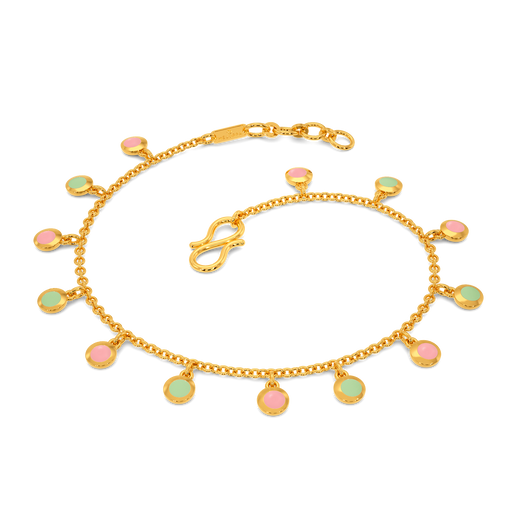 A Peek of Pastel Gold Bracelets