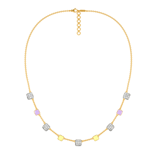 Scoop of Minimalism Diamond Necklaces