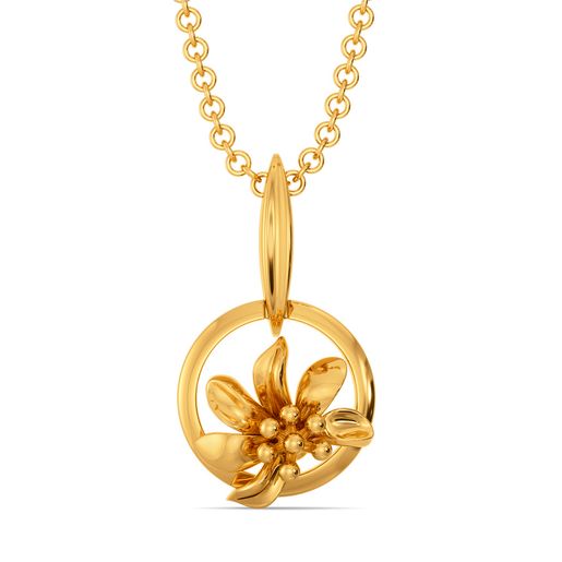 Prairie Coneflower Gold Pendants