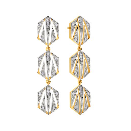 Sharp N Chic Diamond Earrings