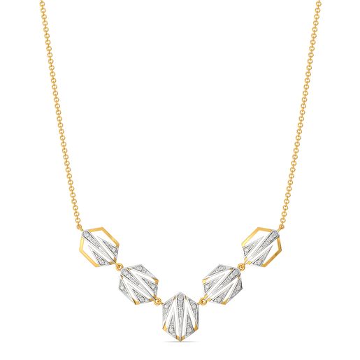 Sharp N Chic Diamond Necklaces