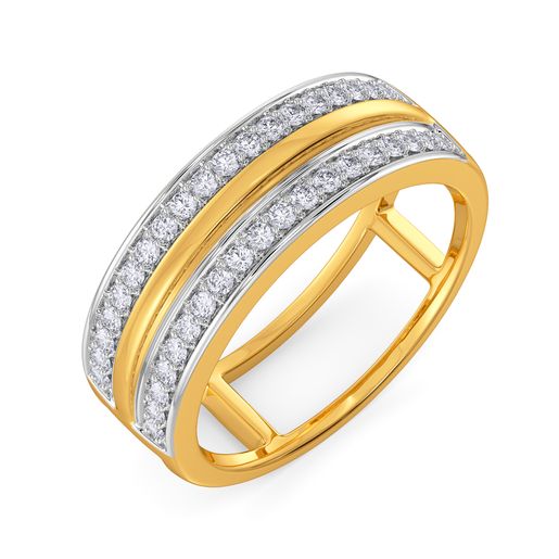 Toned Chic Diamond Rings