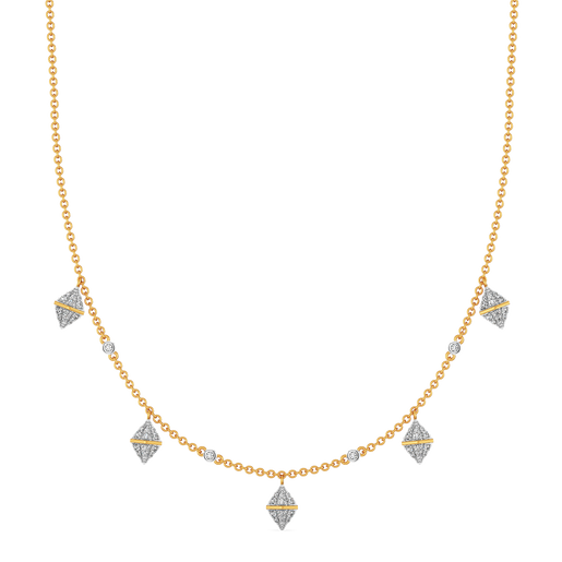 Pretty Pleats Diamond Necklaces