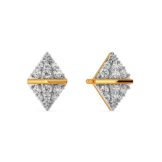 Pretty Pleats Diamond Earrings