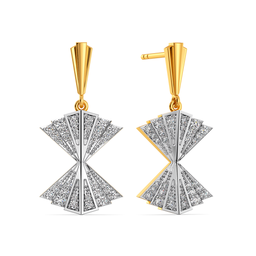 Pleat Appeal Diamond Earrings
