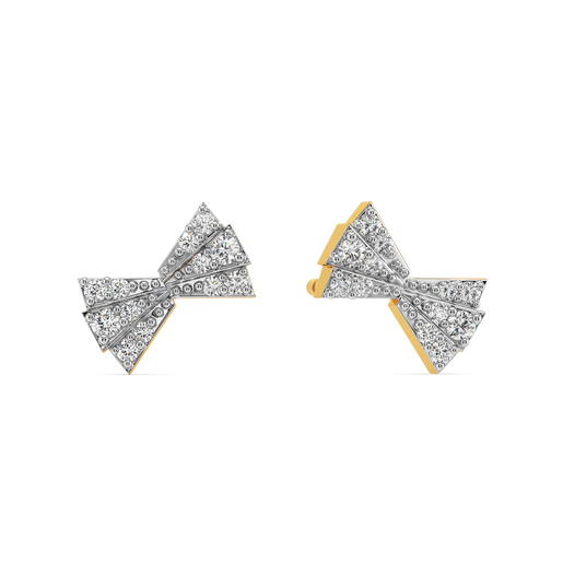 Pleat Appeal Diamond Earrings