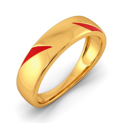 Red Mascot Gold Rings