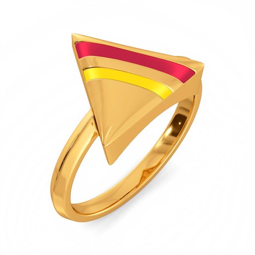 Preppy Peppy Gold Rings
