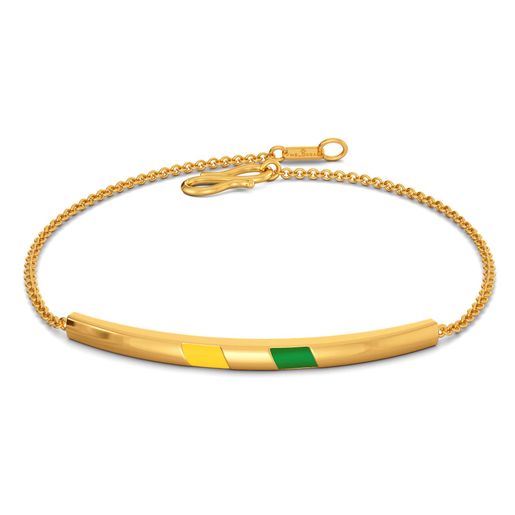 Varsity Greens Gold Bracelets