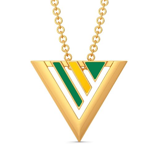 Varsity Greens Gold Pendants