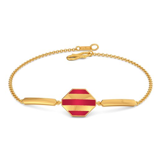 Maroon Major Gold Bracelets