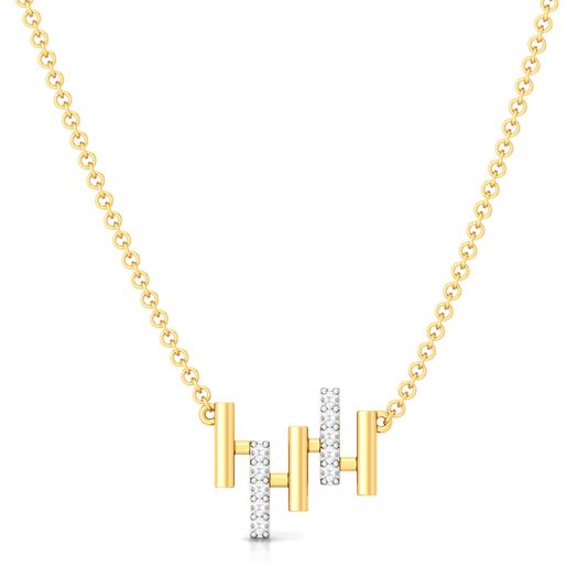 Bar Chart Diamond Necklaces