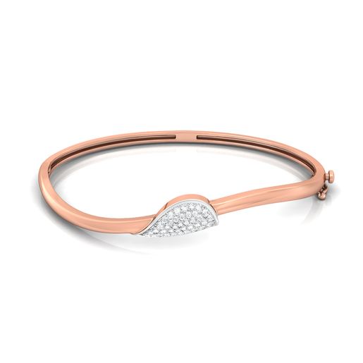 Leaf on a twig Diamond Bangles