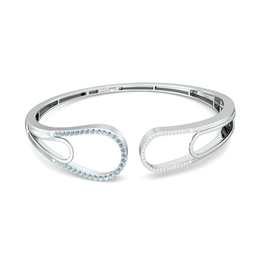 Hip Paperclip Diamond Bangles