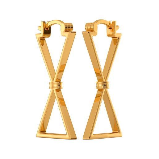 Bow Blooms Gold Earrings