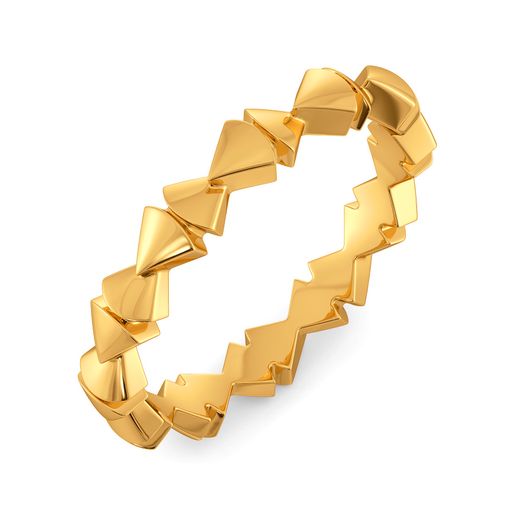 Bow Toned Gold Rings