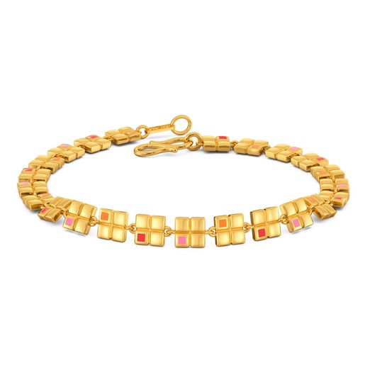 Digital Prints Gold Bracelets