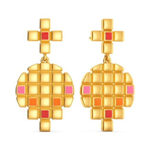 Abstract Vibes Gold Earrings