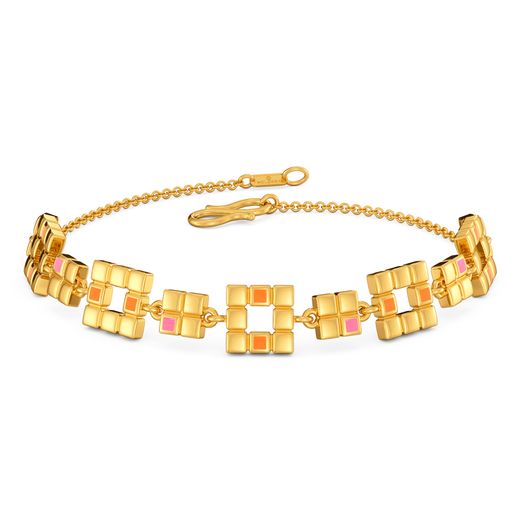 Bold N Digital Gold Bracelets